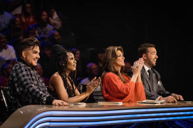 The Starstruck judges (from left) Adam Lambert, Beverley Knight, Shania Twain and Jason Manford. Picture: ITV