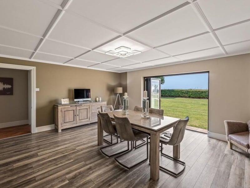 The dining room.