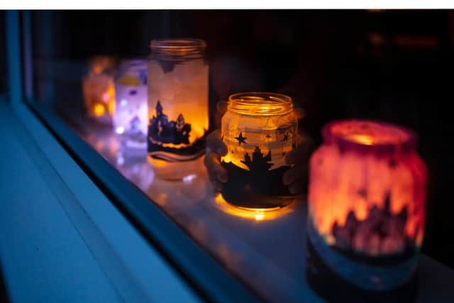 People are being encouraged to make their own lanterns to display in their windows