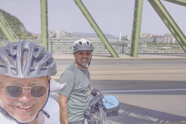 Paul Bargh and Neil Steeper near Budapest.