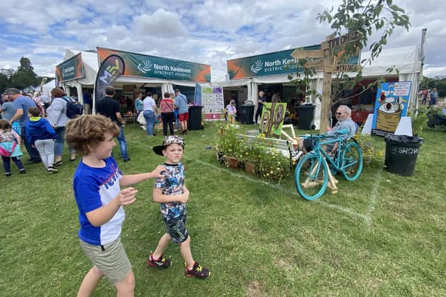 Plenty for families to try at NKDC's stand at the Heckington Show (image from last year's event).