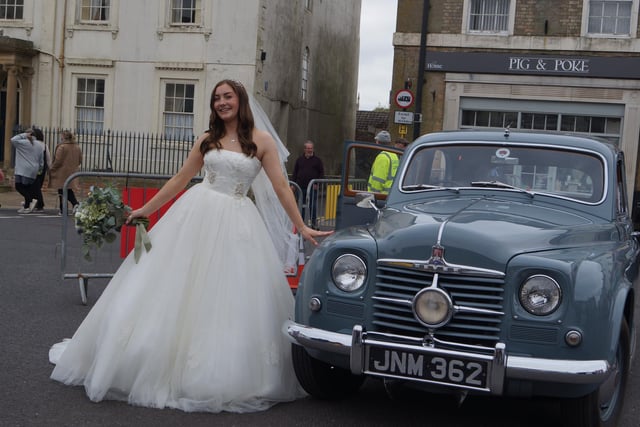 Owner of Bridal Reloved at Caistor, Alison Riley, who took over the business in January, was delighted to be able to use the event for some publicity shots