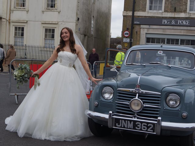 Owner of Bridal Reloved at Caistor, Alison Riley, who took over the business in January, was delighted to be able to use the event for some publicity shots