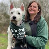 Amanda with a Jerry Green Rescue Dog