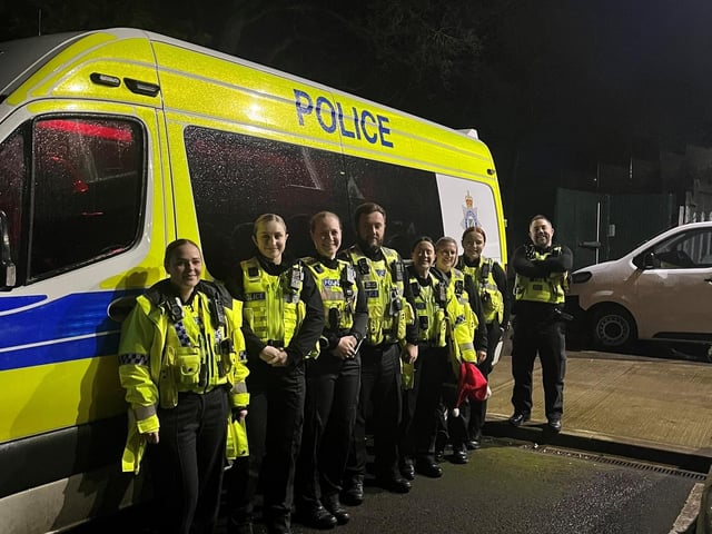 Additional officers were out in the TPU van.