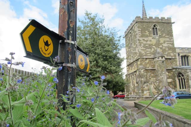 Horncastle church - one of the heritage landmarks along the route of the Viking Way. Photo: LCC