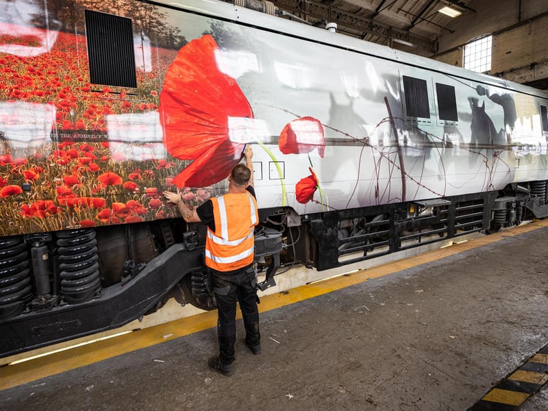The updated vinyl and artwork is part of an essential maintenance programme.