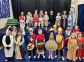 Caythorpe School Key Stage 1 kids acted out their Nativity as a Christmas bedtime story.