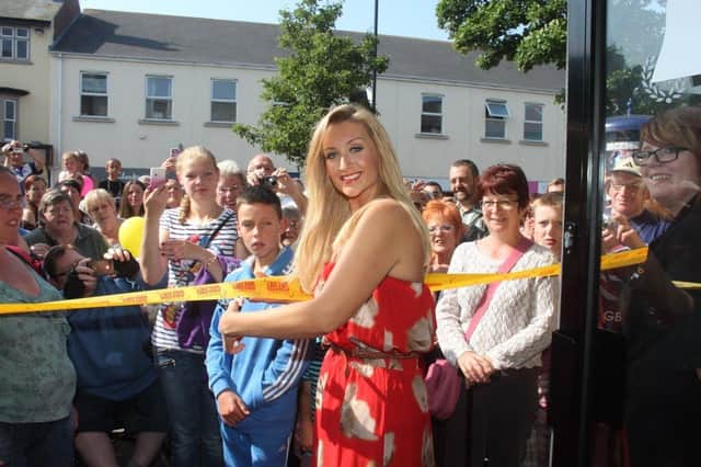 Coronation Street’s Catherine Tyldesley was the special guest when Poundland opened a new shop in Skegness at the site of the former Marks & Spencer store in Lumley Road. The actress, who played Eva Price in the IVT1 show up until 2018 and appeared on the 2019 series of Strictly Come Dancing, is pictured cutting the ribbon.