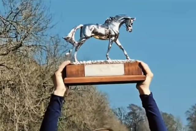 The winning trophy.