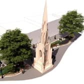 The plans for enhancements to Handley Monument. Image: NKDC