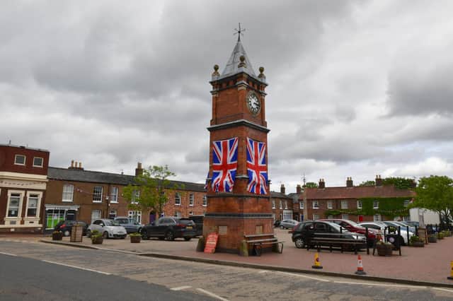 Wainfleet is already flying the flag for the Queen's Platinum Jubilee in the market square.