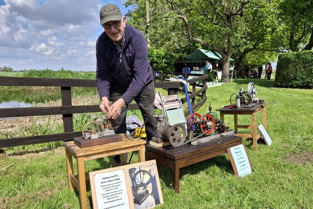 One of the displays of model engines, sure to prove popular at the open day.