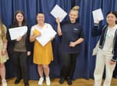 John Spendluffe Technology College in Alford celebrating their GCSE results.