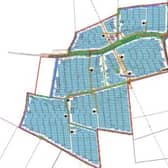 The solar farm plans for Gonerby.