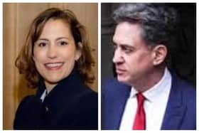 Victoria Atkins MP and Energy Secretary Ed Milliband.
