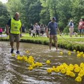 Louth Lions keeping things moving along during the duck race.  All photos by Chris Frear