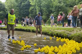 Louth Lions keeping things moving along during the duck race.  All photos by Chris Frear