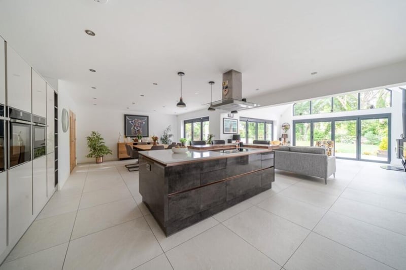 The kitchen section of the open-plan area.