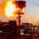 The beacon blazing on the Skegness horizon.