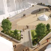 An impression of how the new vision for Sleaford market Place might take shape.