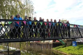 Saxilby Footbridge, which crosses the Fossdyke, has had an official opening to the public