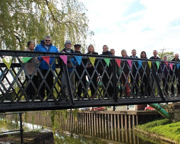 Saxilby Footbridge, which crosses the Fossdyke, has had an official opening to the public
