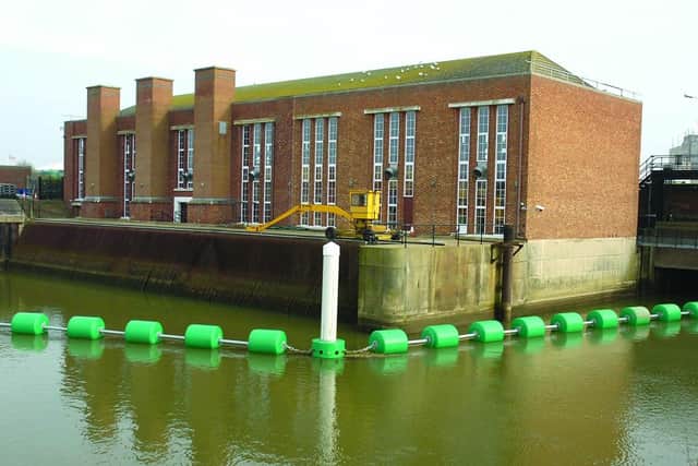Black Sluice pumping station, Boston. Stock image for illustration.
