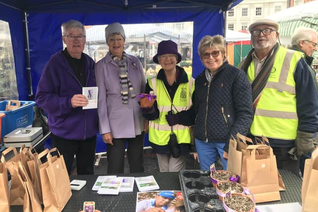 Louth Rotary light up the town purple.