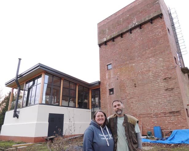 Mary and Sean Davies with their dream home project. Photos: Andy Hubbert
