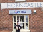 Volunteer Ray Parsons outside the Horncastle Age UK branch.