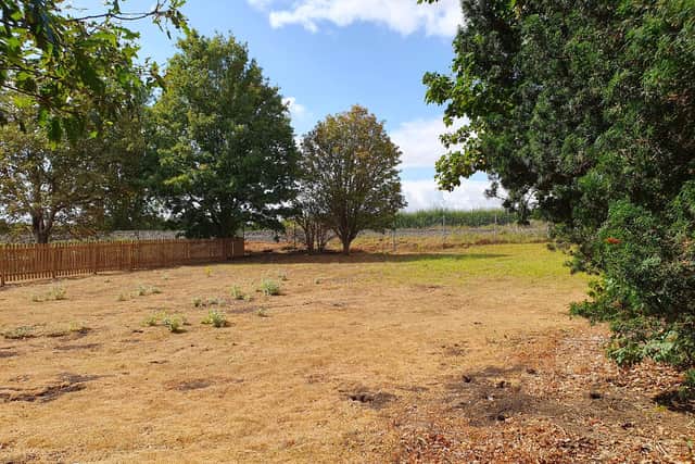 The cemetery extension, to which councillors want to open up access with new paths.