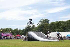 Savage Skills Cycle Display Team wowing the visitors to Spilsby Show.