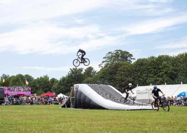 Savage Skills Cycle Display Team wowing the visitors to Spilsby Show.
