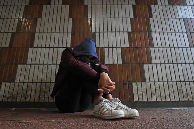 PICTURE POSED BY MODEL File photo dated 02/02/20 of a teenage girl showing signs of distress, as child victims of sexual abuse are waiting more than 600 days to see their attackers brought to justice, figures suggest.