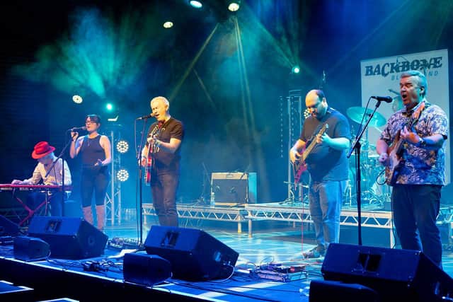 Backbone Blues Band live at Lincoln Blues Festival (photo by Chris Roberts/Widerview Visual Media)
