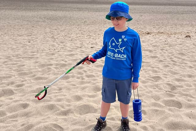 During the challenge Max visited beaches in Lincolnshire.