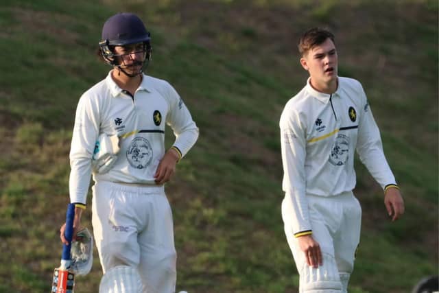 Barend Lourens and Ethan Garner – late resistance for Louth.