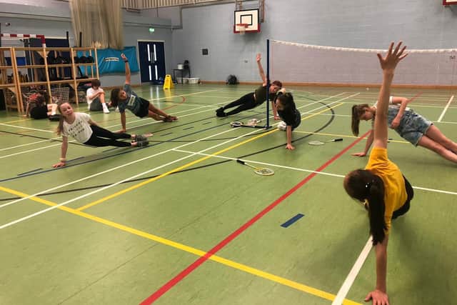 Lockdown hasn't stopped pupils getting active.