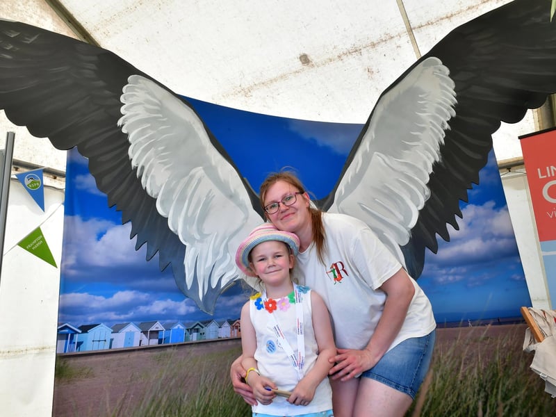 Amy Northfield and Sadie Bradshaw, aged 7.