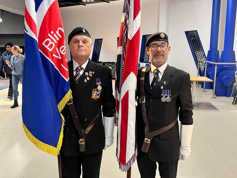 Skegness RBL chairman and Standard Bearer Kev Woolley (right) has spoken of his pride at leading out  at Birmingham International Tattoo.