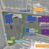 The site plan for Bride Hall Developments's Northfields Park development in Louth.