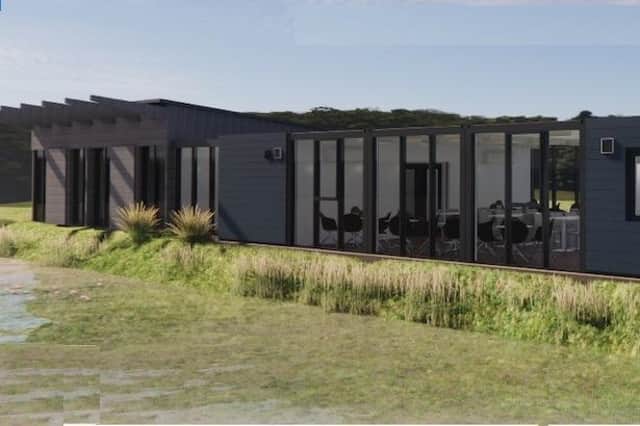 An artist's impression of the forthcoming facilities at RSPB Frampton Marsh.