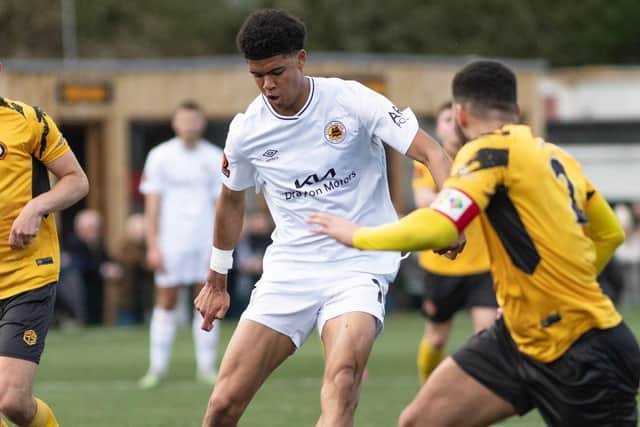Boston United saw chances go begging in defeat at Rushall. PIC: Lee Keuneke.