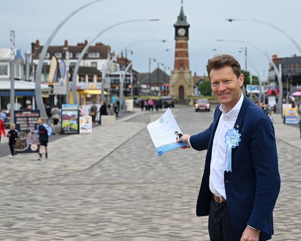 Boston and Skegness MP Richard Tice says he has returned to his new constituency  to get down to business and he's 'not mucking about'.