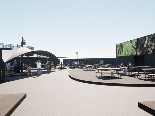Computer-generated imagery of plans submitted by Bottons Pleasure Beach for a new entertainments complex.