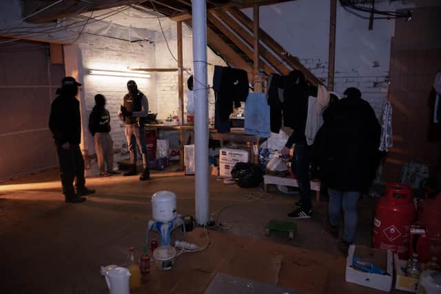 Police raid the cannabis farm at Hubberts Bridge and make three arrests.
