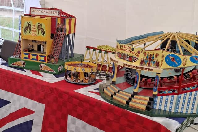 Models of fairground rides, including the wall-of-death, will be on display at Dogdyke Pumping Station.