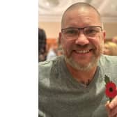 Sleaford veteran and Invictus games medallist David Argyle with the new plastic-free poppy.
