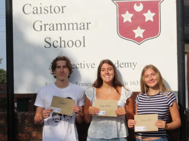 A great crop of A Level results at Caistor Grammar School.